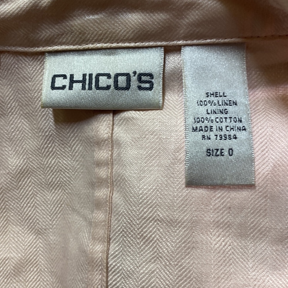 Chico’s Ruffled Linen Jacket - Picture 5 of 6